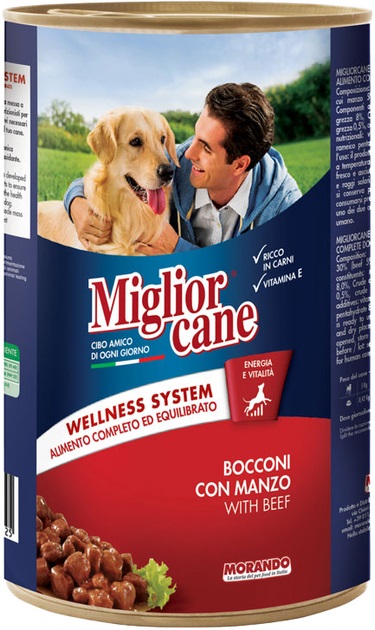 Miglior Cane Chunks with Beef 1250g 8007520011525