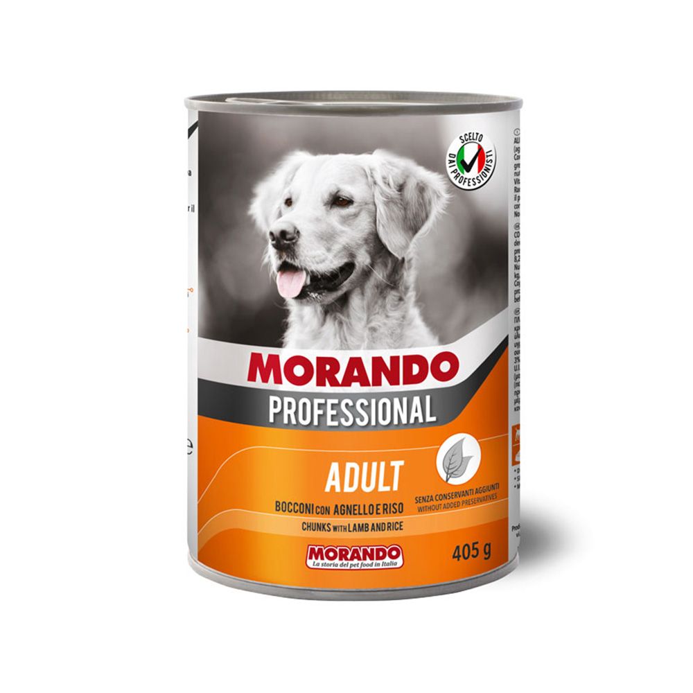 Morando Professional Cane Adult Chunks with Lamb and Rice 405g 8007520099509