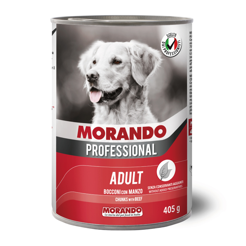 Morando Professional Cane Adult Chucks with Beef 405g 8007520099622