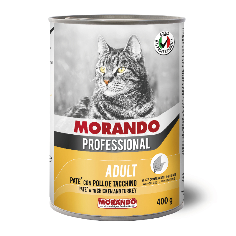 Morando Professional Gatto Adult Pâté with Chicken and Turkey 400gm 8007520012652