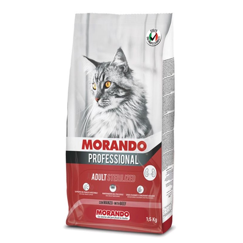 Morando Professional Gatto Adult Sterilized With Beef 1.5kg 8007520098137