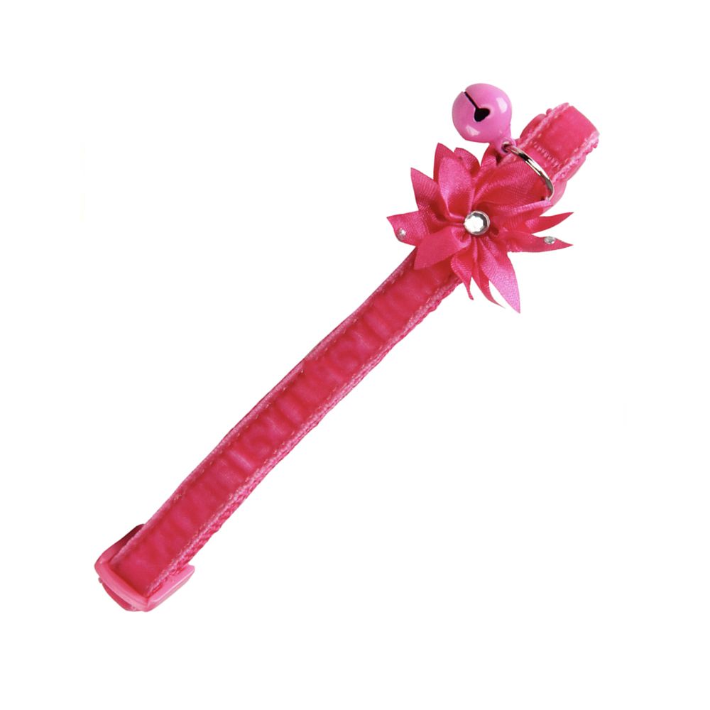 Pawise Flower Cat Collar Pink 8886467580253