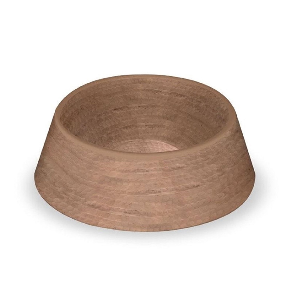 Tarhong Hammered Copper Double Wall Pet Bowl Medium 7.8" x 2.5"/3 Cups 789313386970