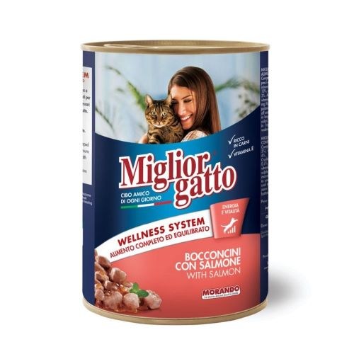[Miglior] Miglior Gatto Chunks with Salmon 405gm 8007520012157