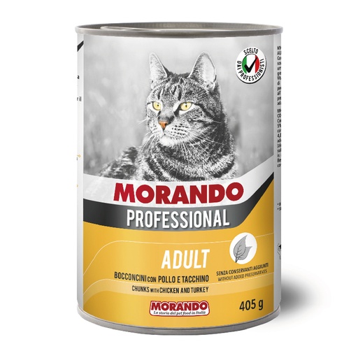 [Morando] Morando Professional Gatto Adult Chunks with Chicken and Turkey 405gm 8007520099578
