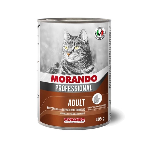 [Morando] Morando Professional Gatto Adult Chunks with Game and Rabbit 405gm 8007520099585