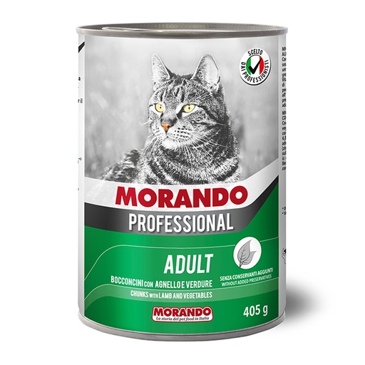[Morando] Morando Professional Gatto Adult Chunks with Lamb and Vegetables 405gm 8007520099424