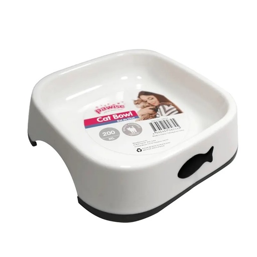 [Pawise] Pawise Plastic Cat Bowl 200ml White 8886467580345