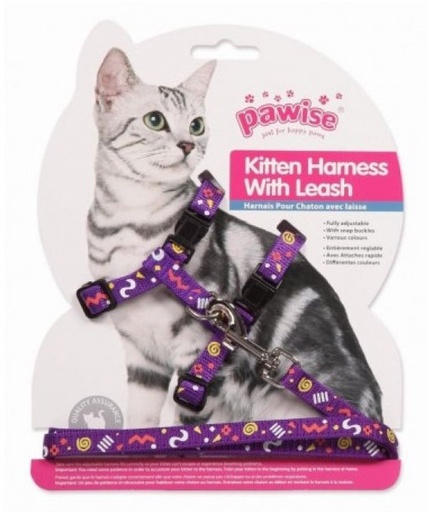 [Pawise] Pawise Kitten Harness+Leash Purple 8886467580024