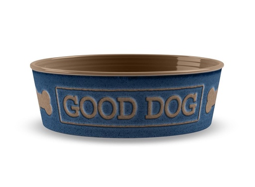 [Tarhong] Tarhong Good Dog Pet Bowl Medium Indigo 6.7" x 2.3"/4 Cups 789313392575