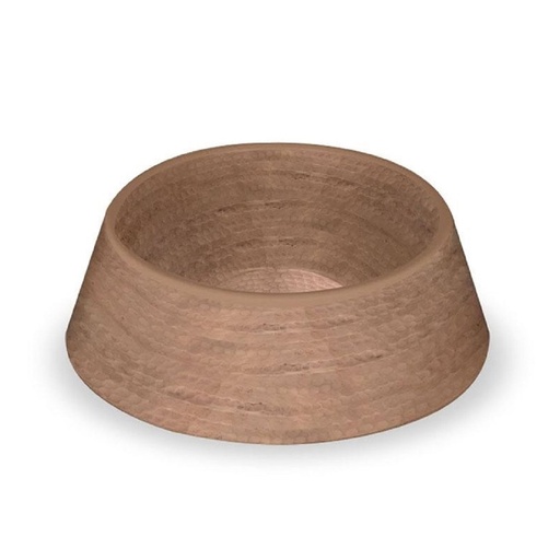 [Tarhong] Tarhong Hammered Copper Double Wall Pet Bowl Medium 7.8" x 2.5"/3 Cups 789313386970