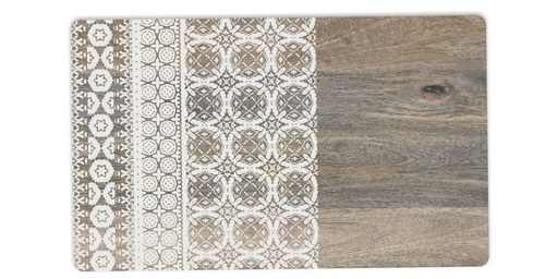 [Tarhong] Tarhong Moroccan Wood Pet Placemat 11.5" x 19" 789313681778